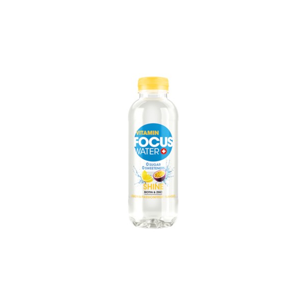 Focuswater Shine Citron & Fruit de la passion, 50 cl PET