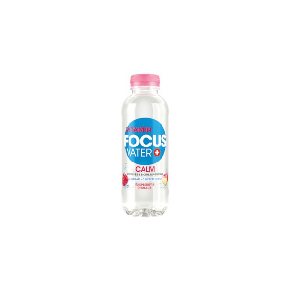 Focuswater Calm, Rhubarbe & Framboise 50 cl